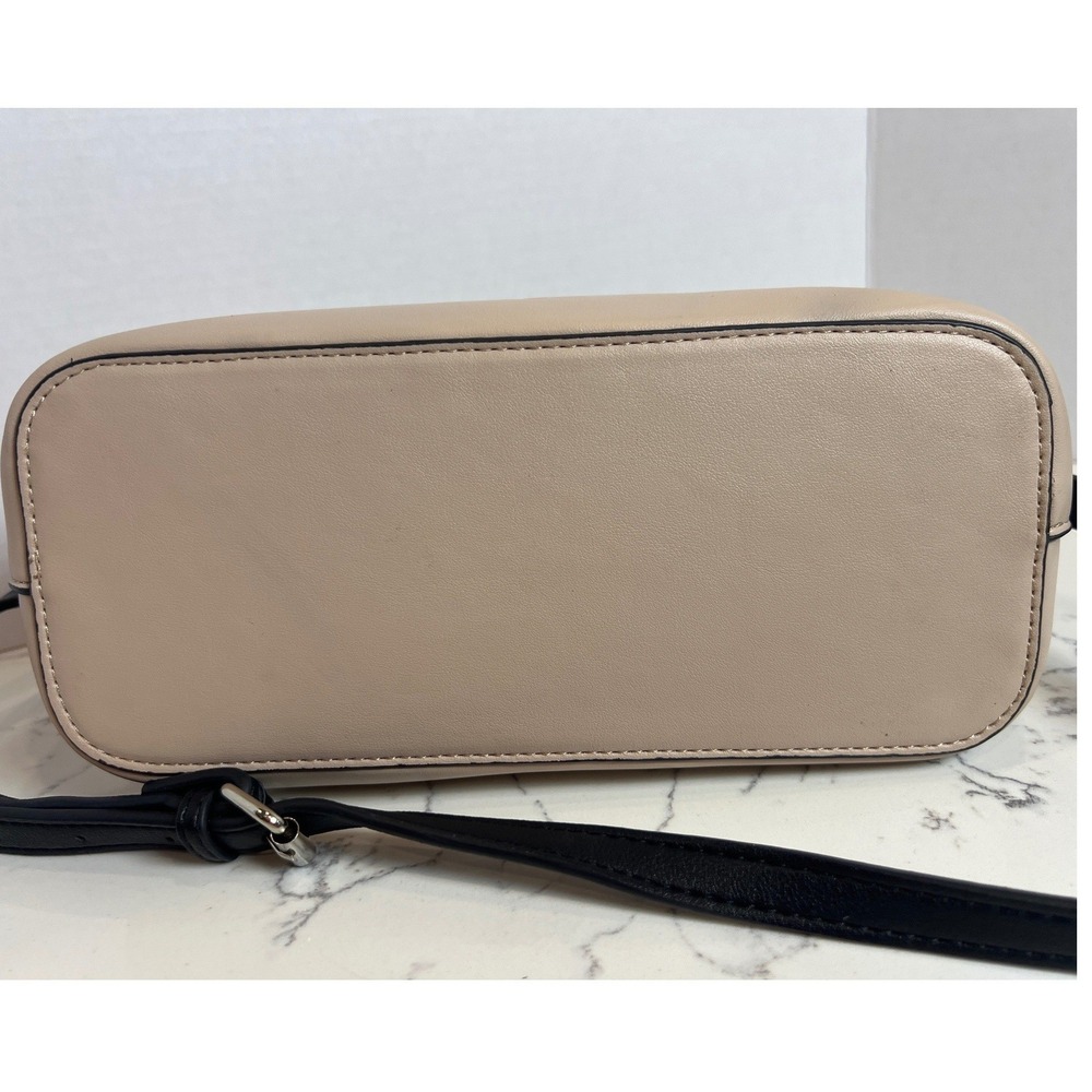 Nanette Lepore Snakeskin Print Crossbody Bag Beige Triple Compartment Boho - Picture 10 of 14